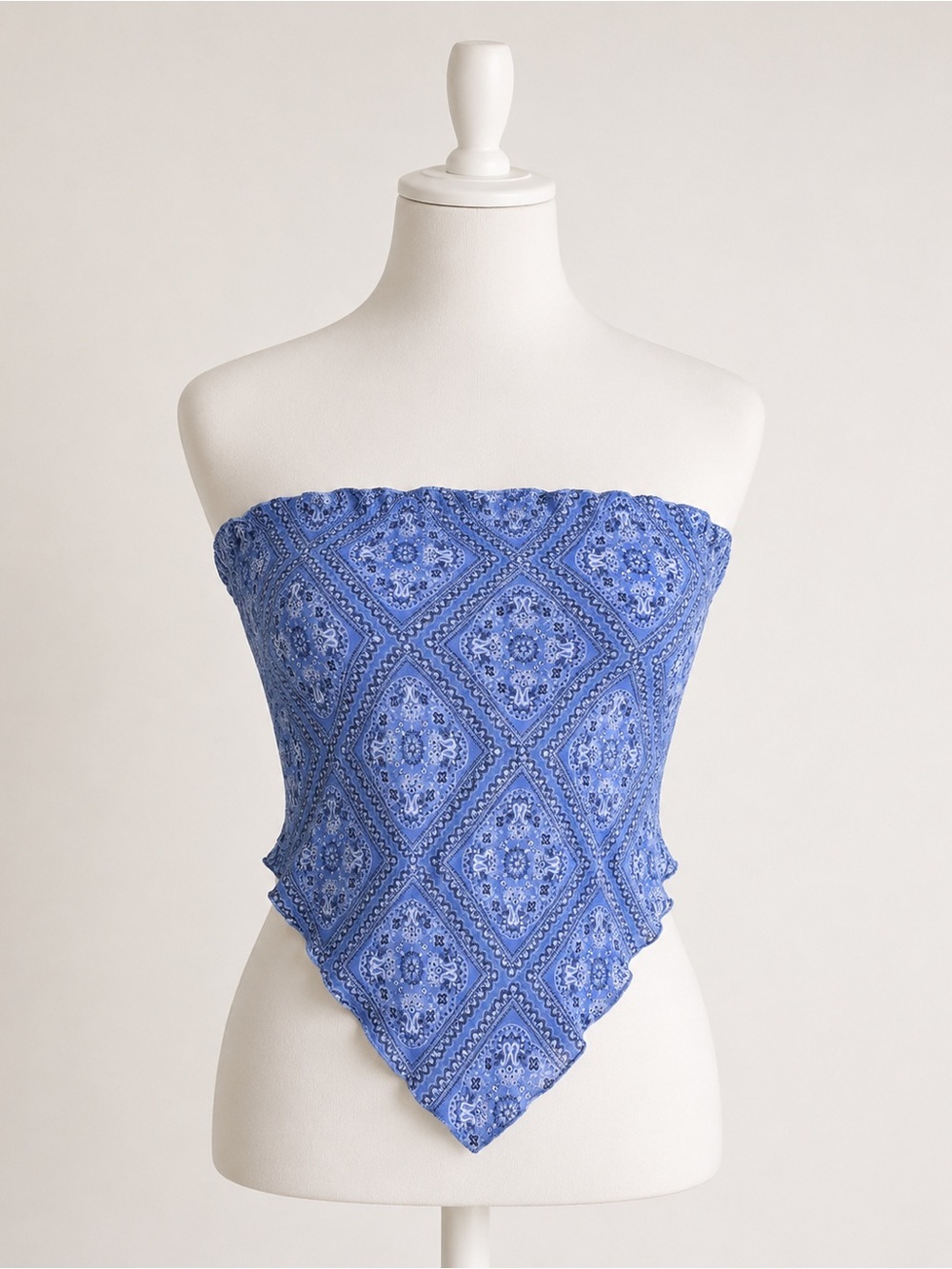 New Look Blue Paisley Print Top